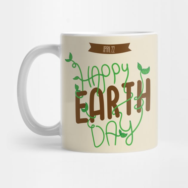 Happy Earth Day Typo by Mako Design 